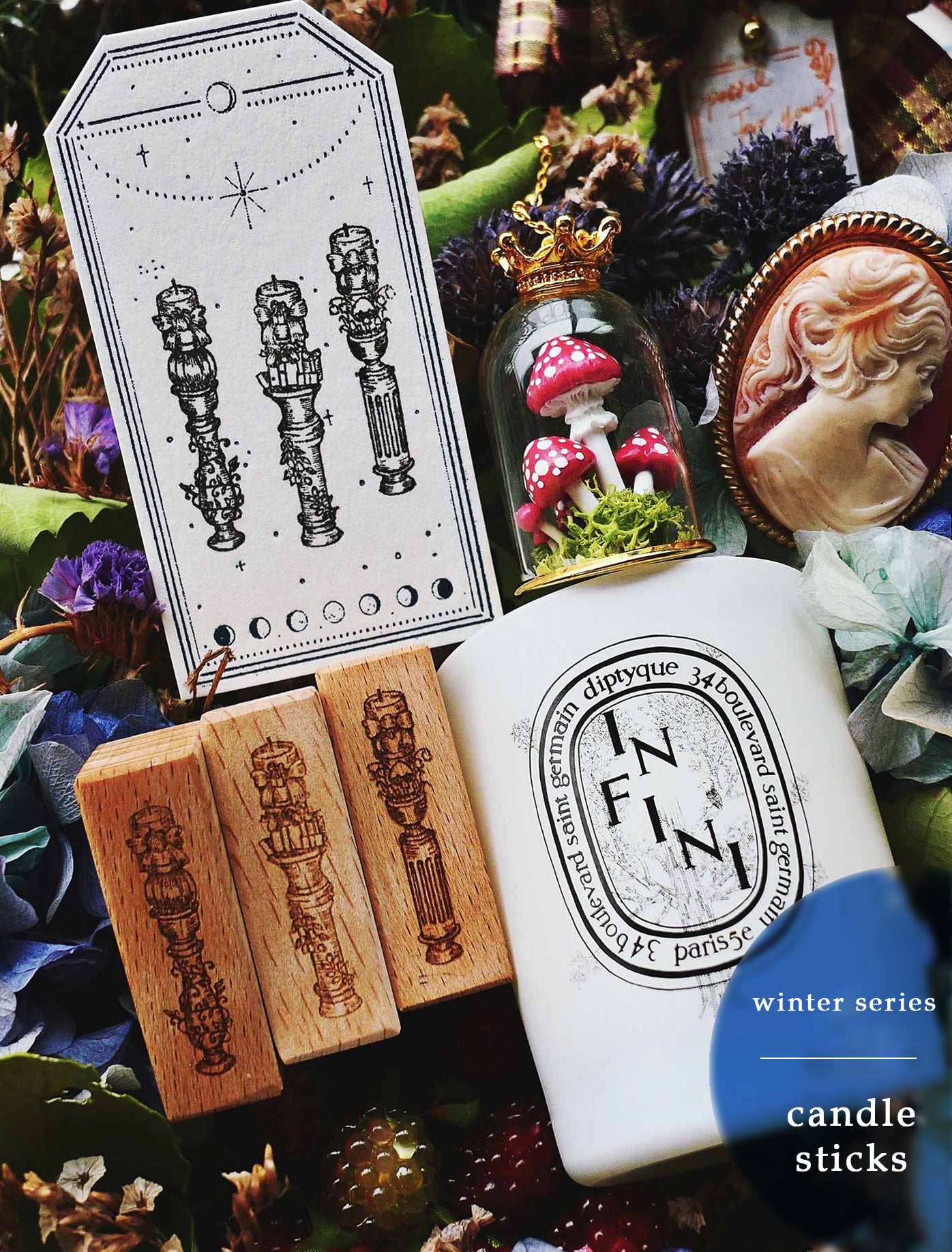 Winter Series Original Design Rubber Stamp