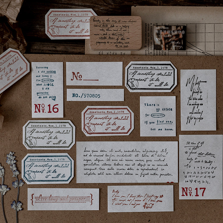 Words and Phrases Rubber Stamps