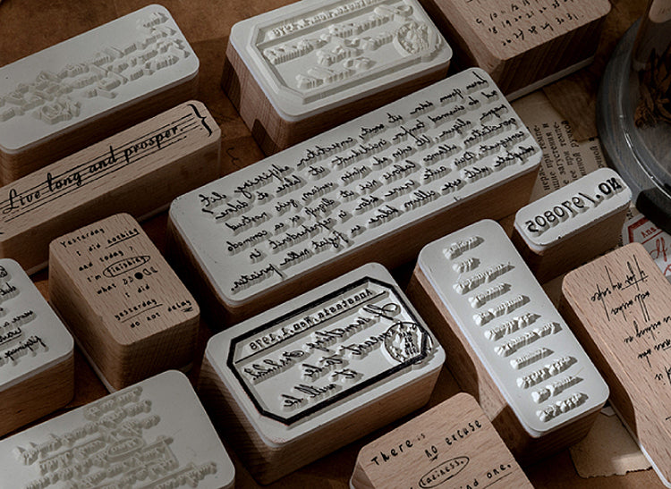 Words and Phrases Rubber Stamps