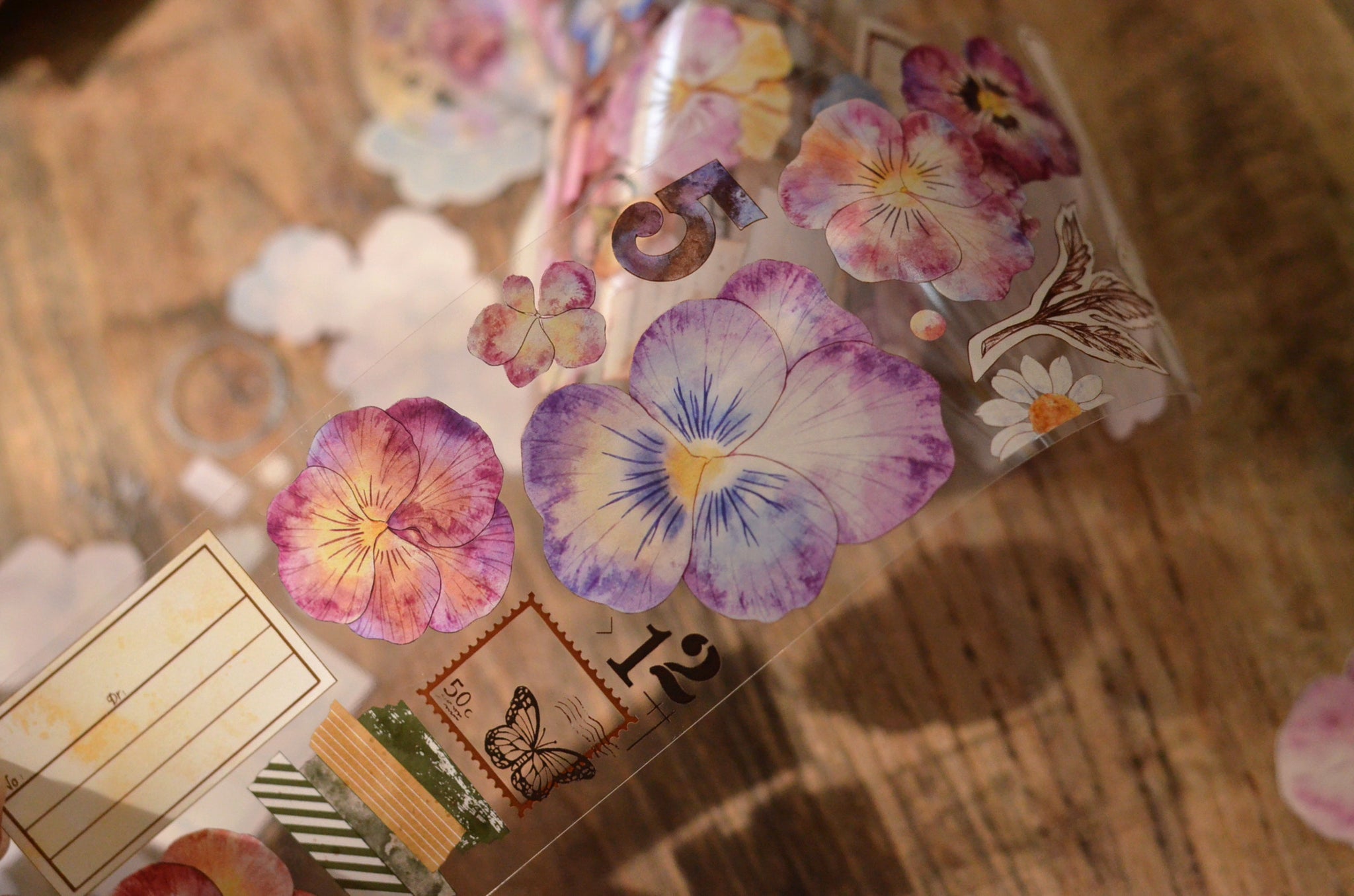 Xiaobai's House Masking Tape: Pansy