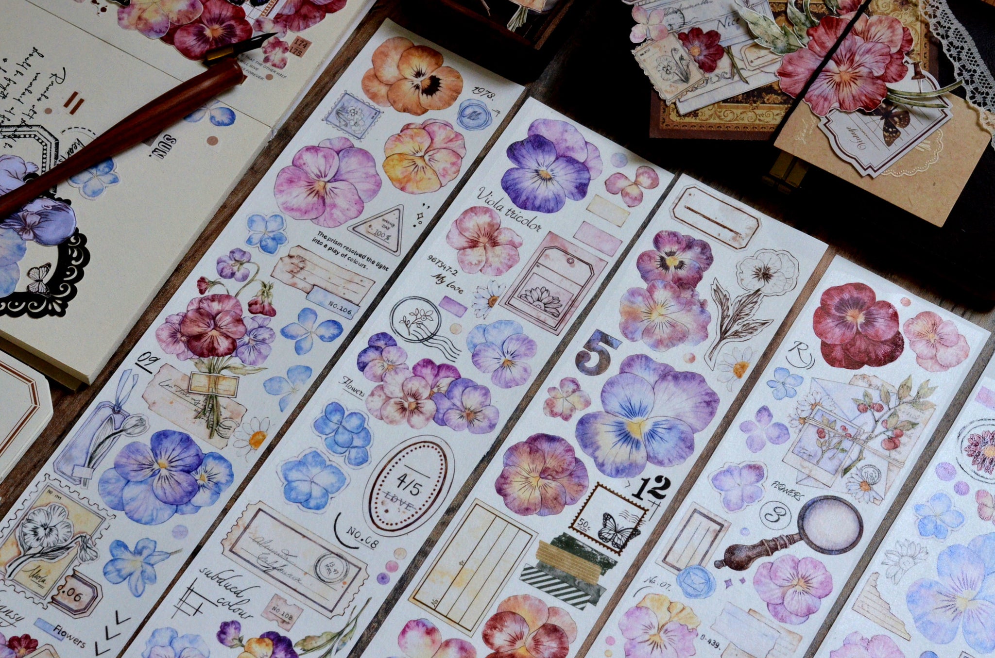 Xiaobai's House Masking Tape: Pansy