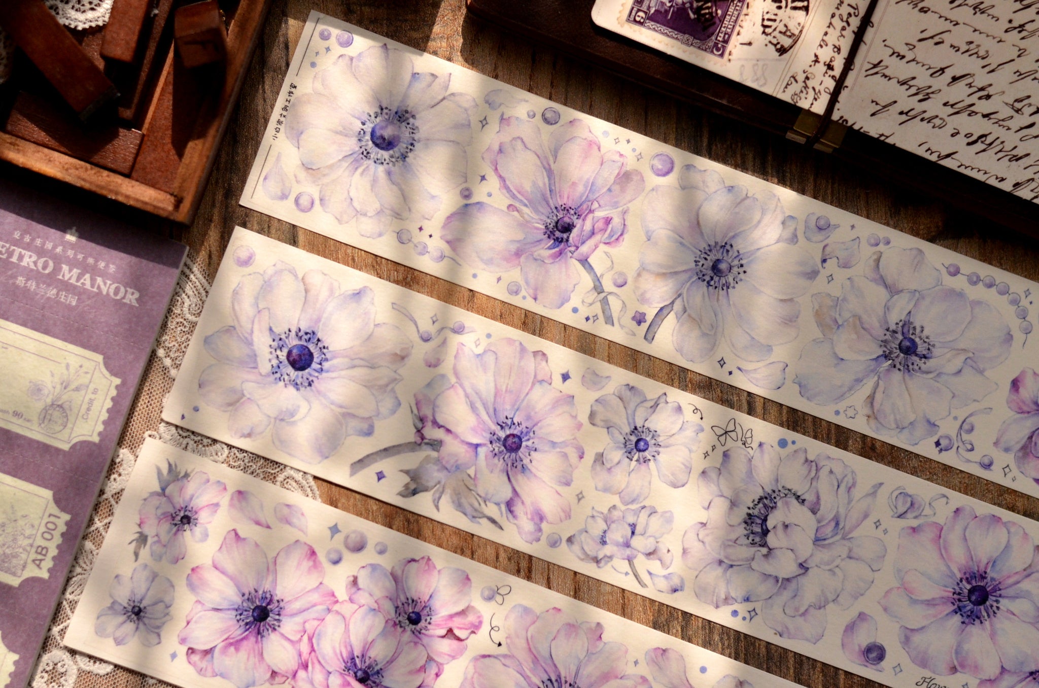 Xiaobai's House Masking Tape: Purple Anemone