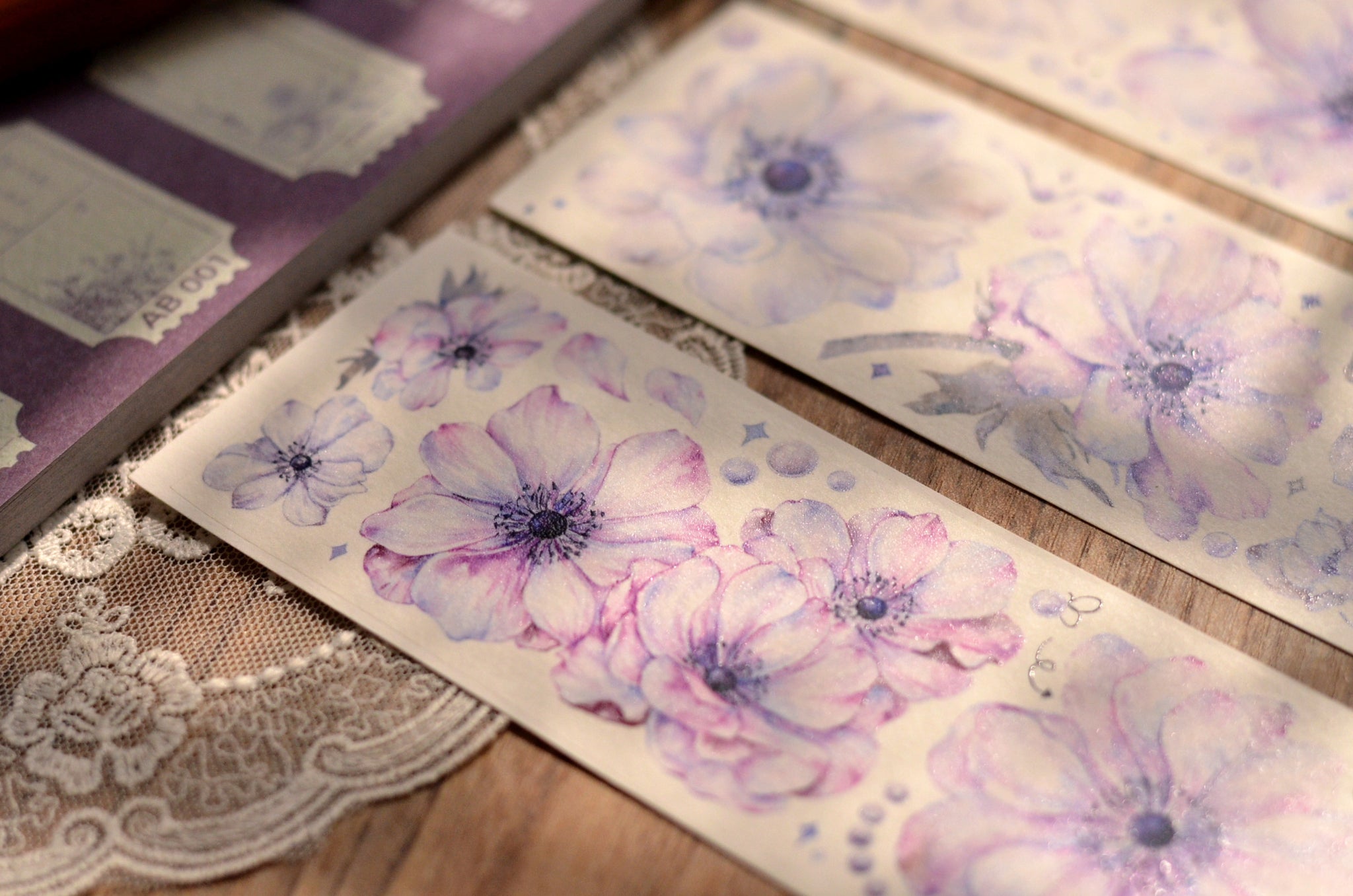 Xiaobai's House Masking Tape: Purple Anemone