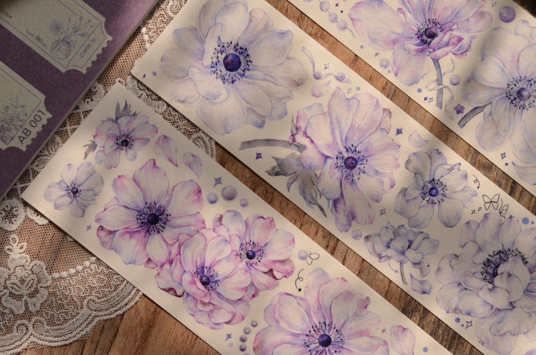 Xiaobai's House Masking Tape: Purple Anemone