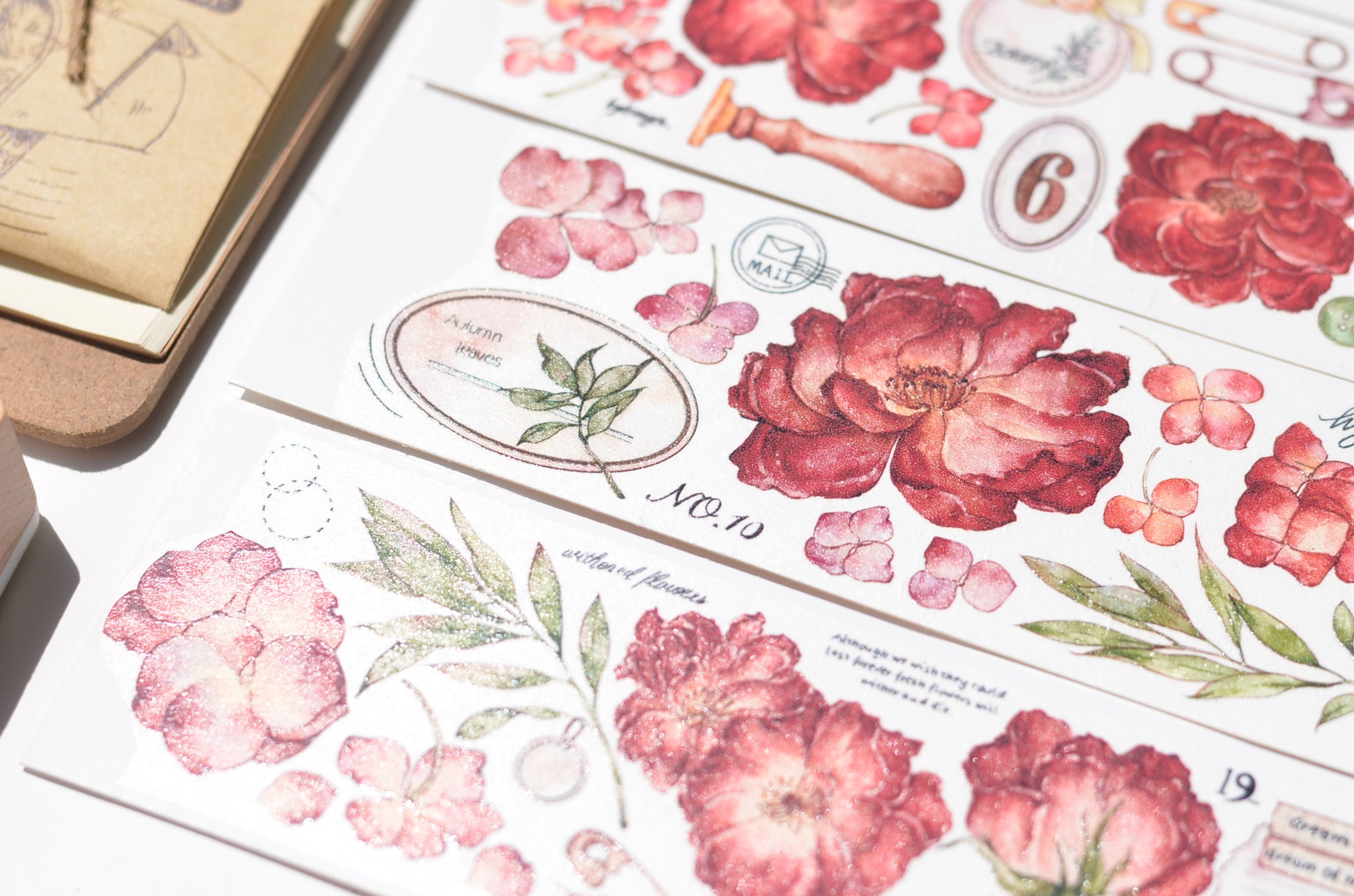 Xiaobai's House Masking Tape: Red Roses