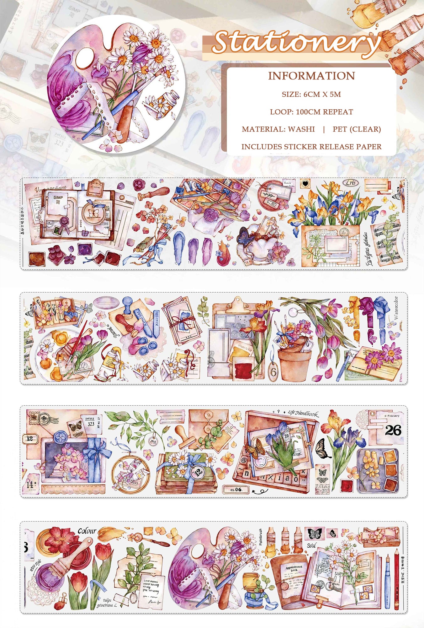 Xiaobai's House Masking Tape: Stationery