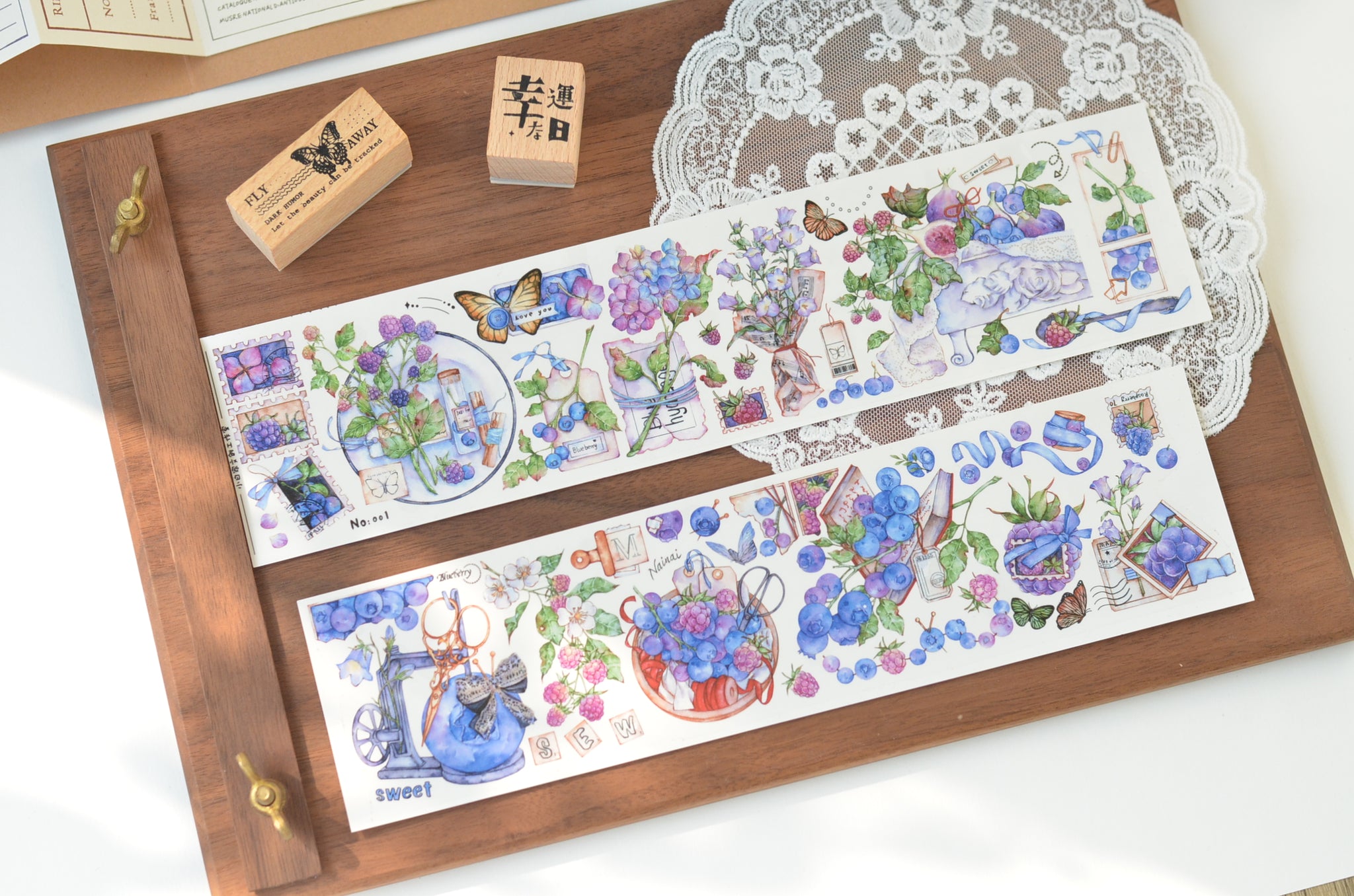 Xiaobai's House Masking Tape: Vintage Berries