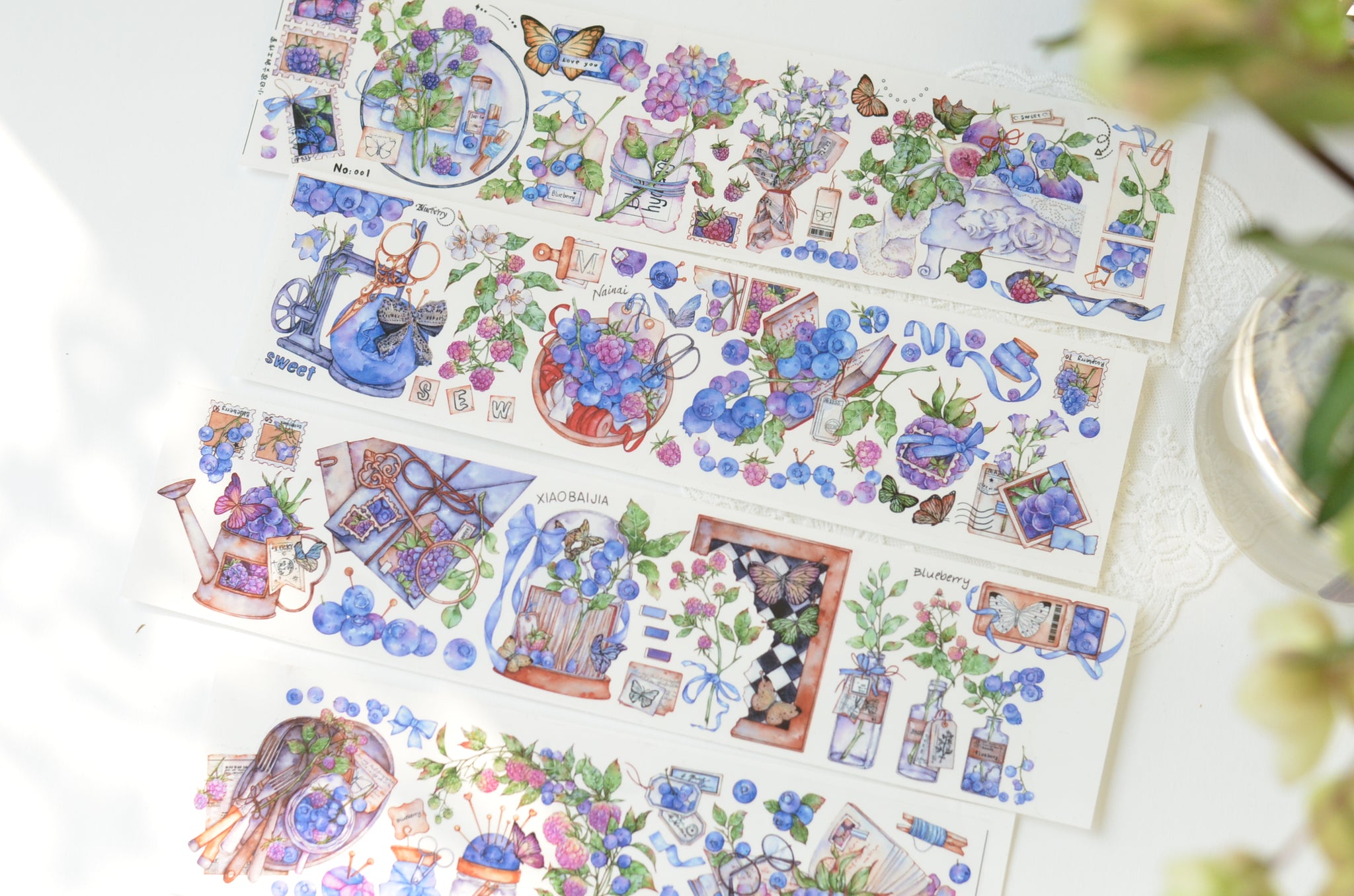 Xiaobai's House Masking Tape: Vintage Berries
