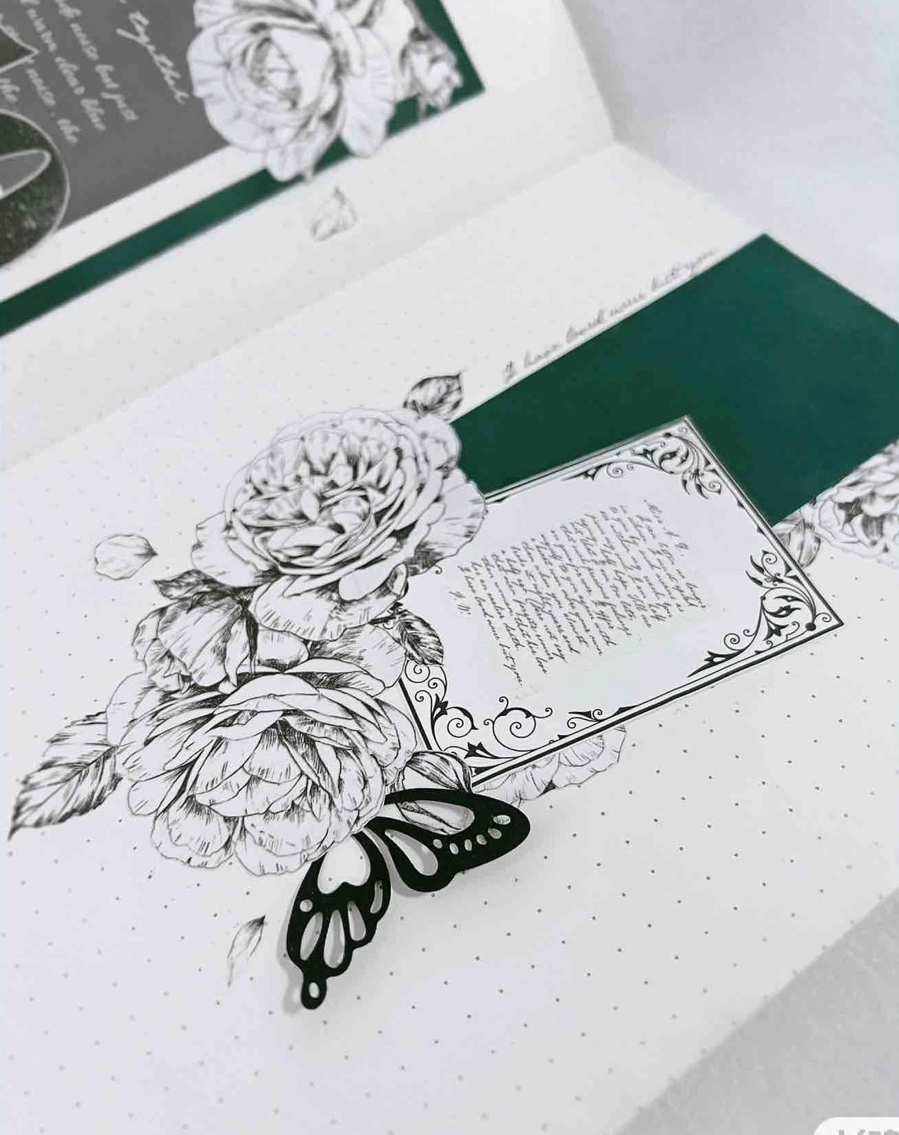 Yier Washi Tape: Flower Etchings