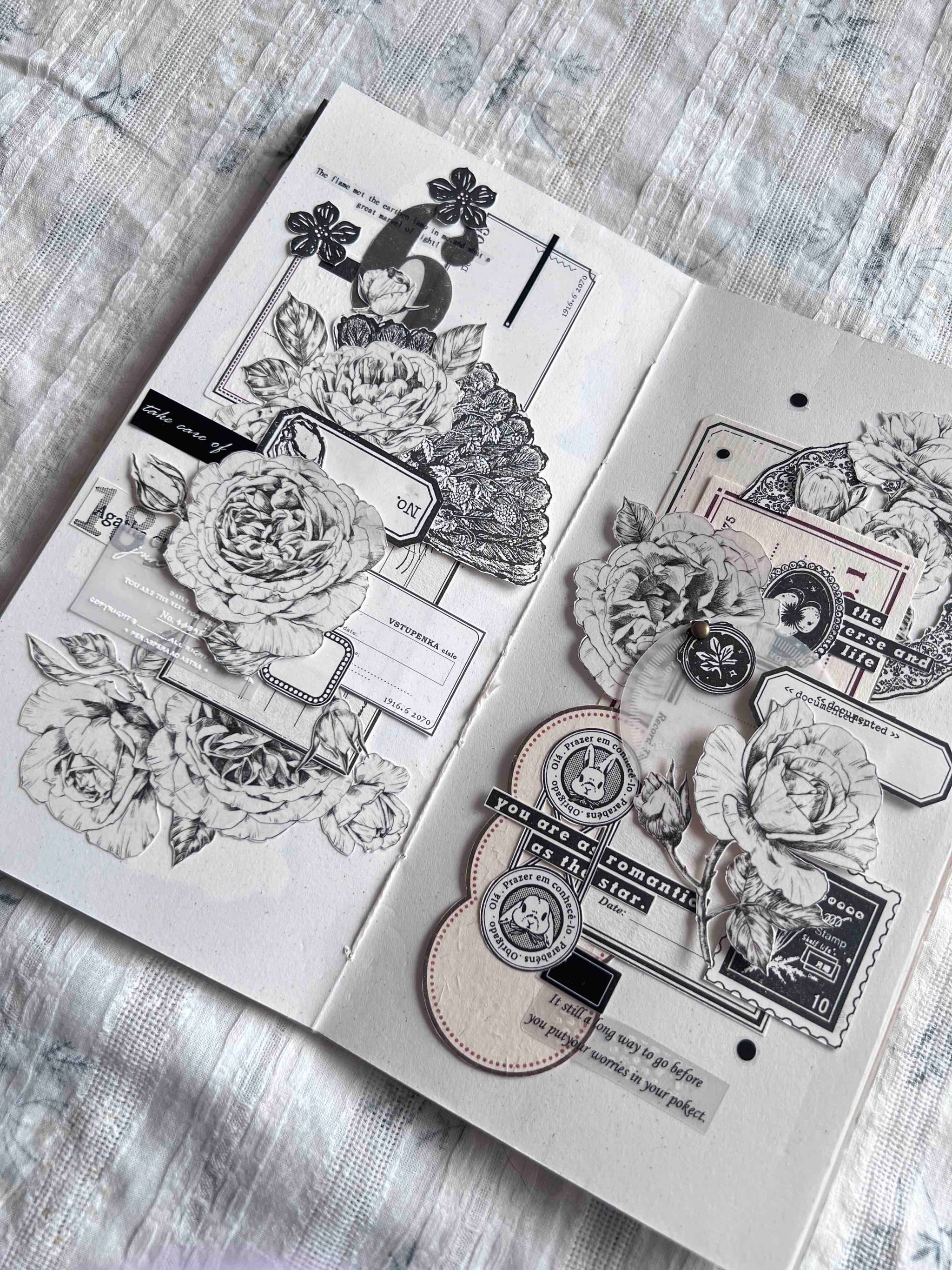 Yier Washi Tape: Flower Etchings