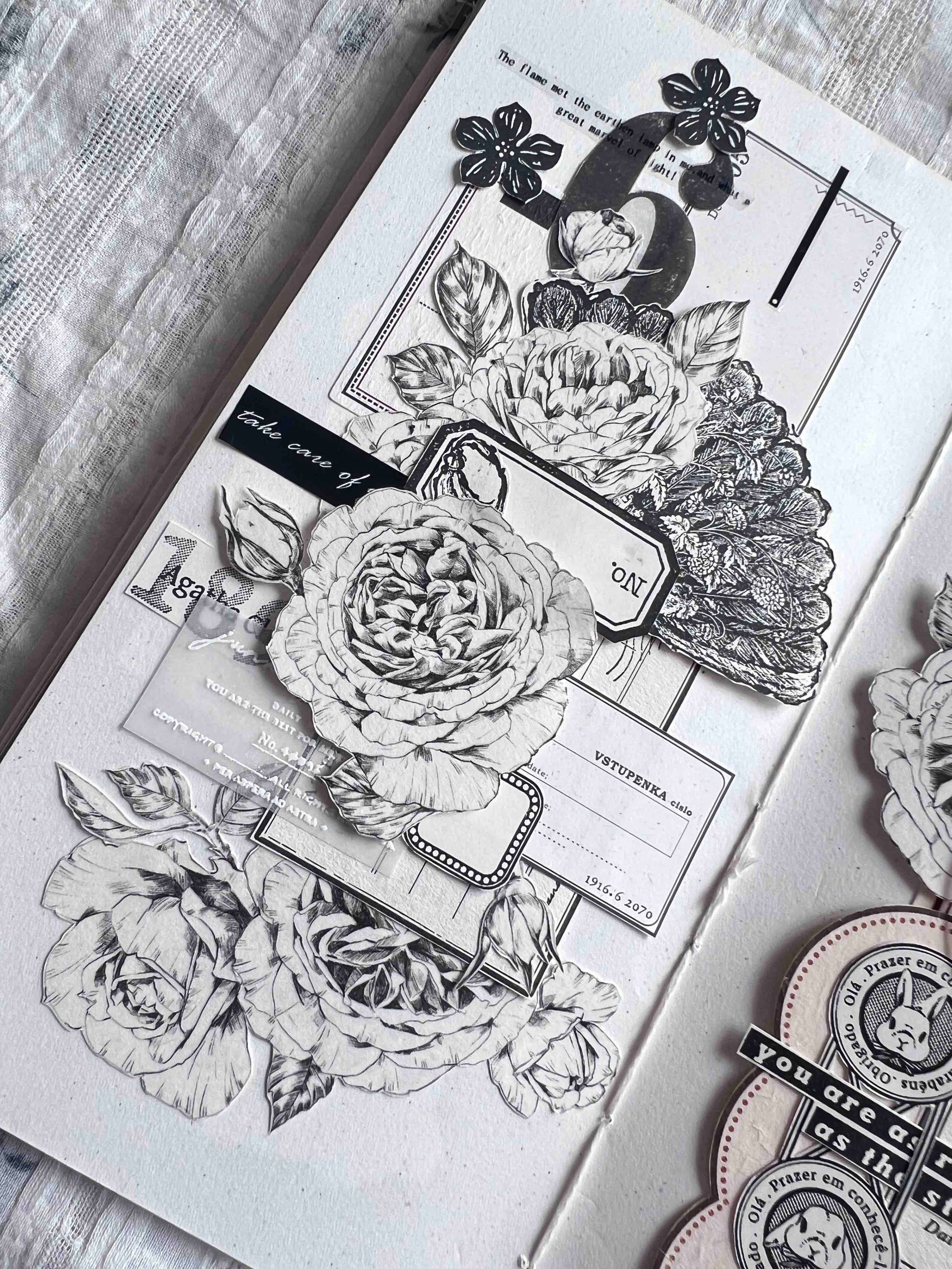 Yier Washi Tape: Flower Etchings