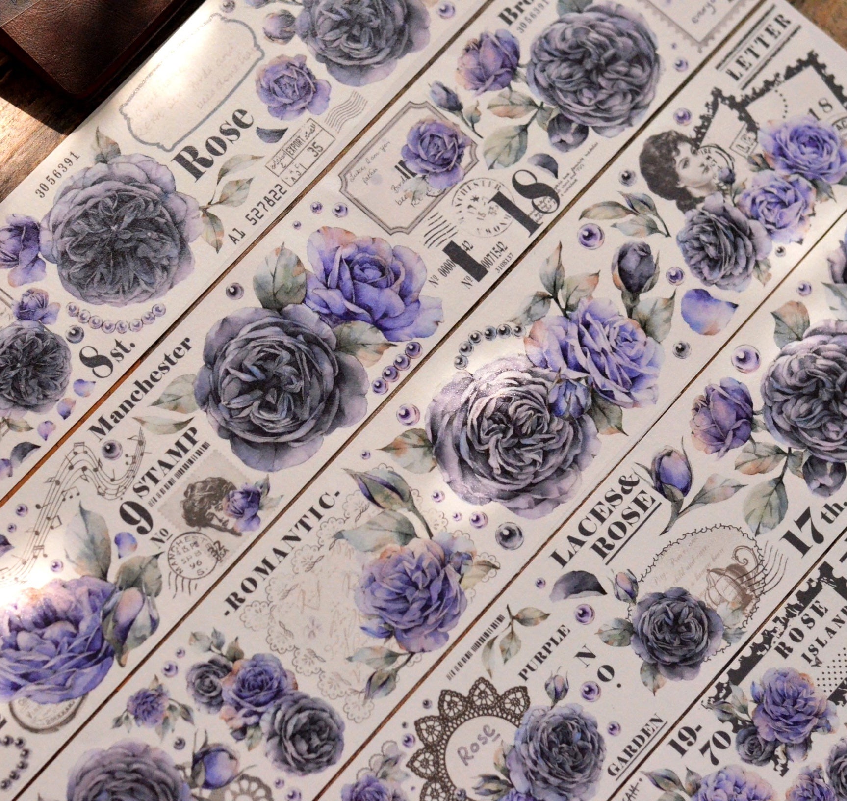Yier Masking Tape: Purple Ink