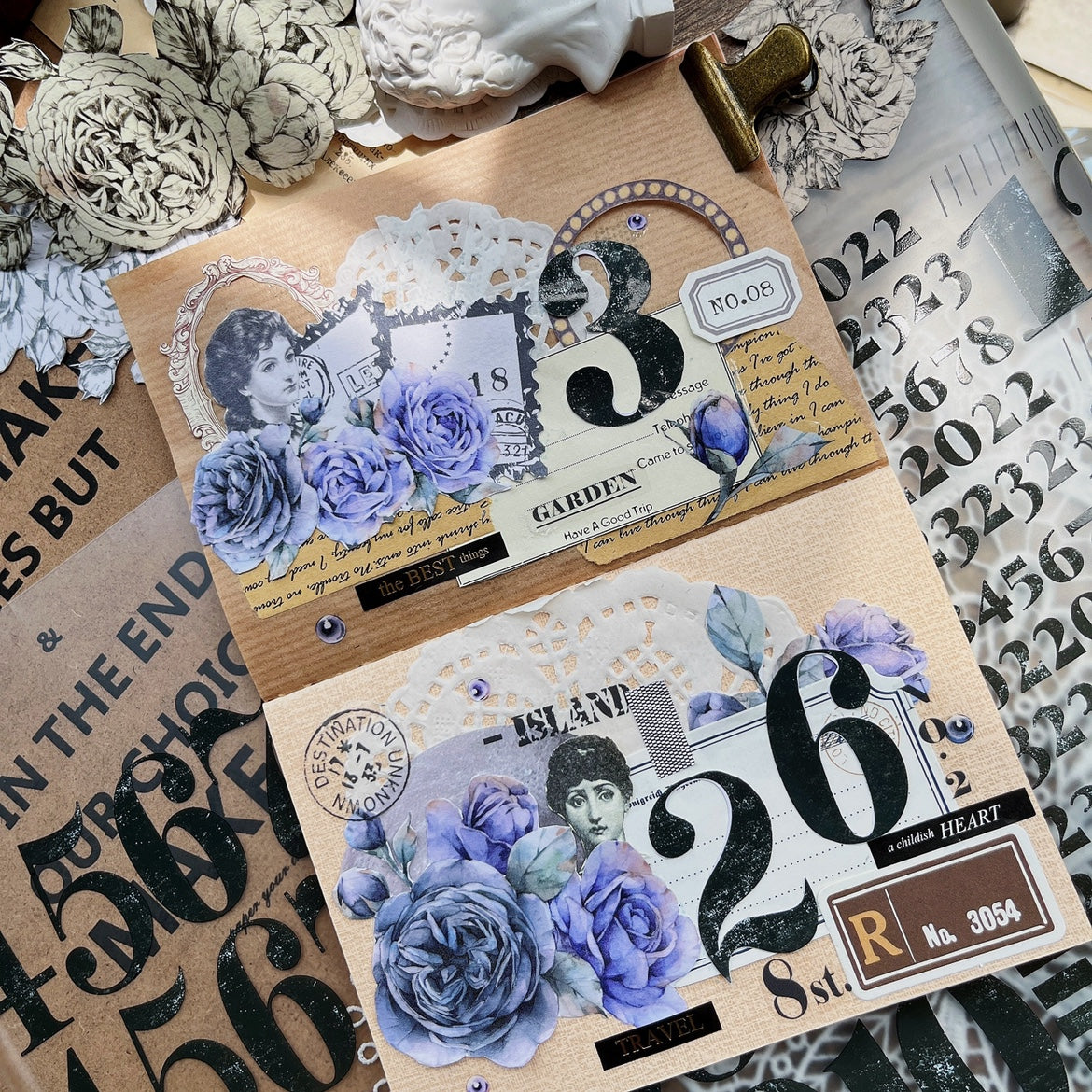 Yier Masking Tape: Purple Ink
