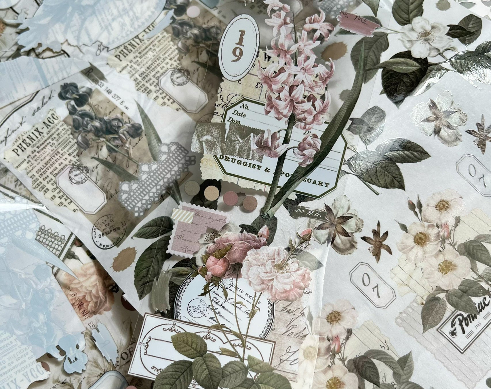 Yier Masking Tape: White & Clear