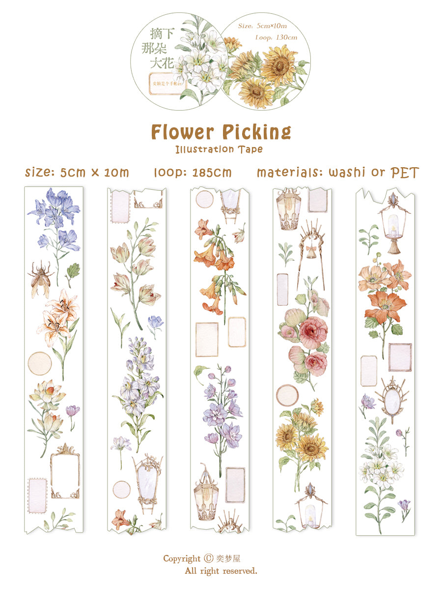 YDream Masking Tape: Flower Picking