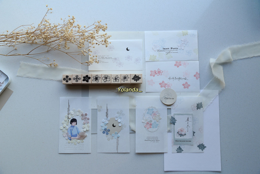 Yolanda Design Stamps Set: Small Flowers – Papergame