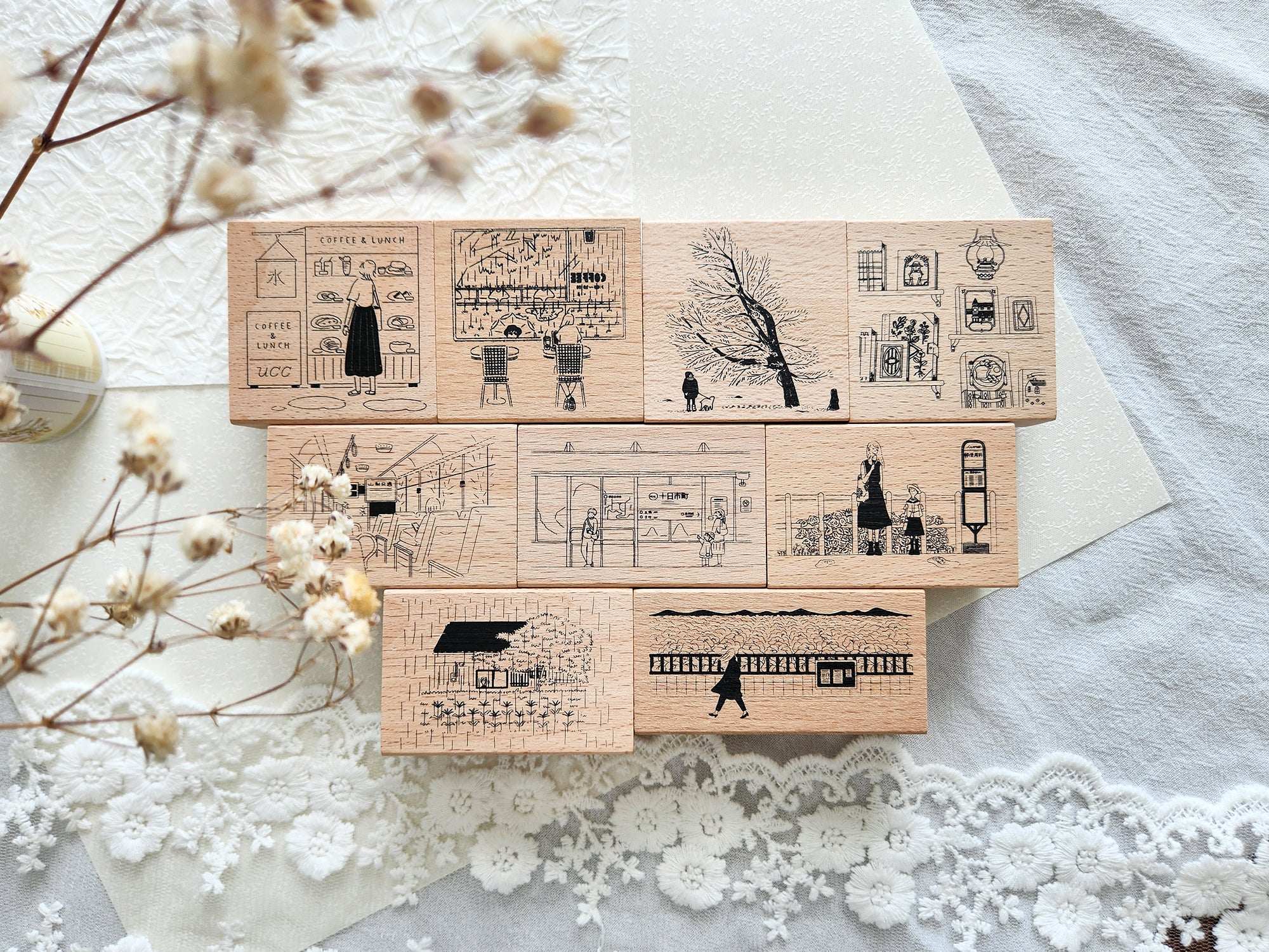 Yowoo Studio Rubber Stamp: Around Town
