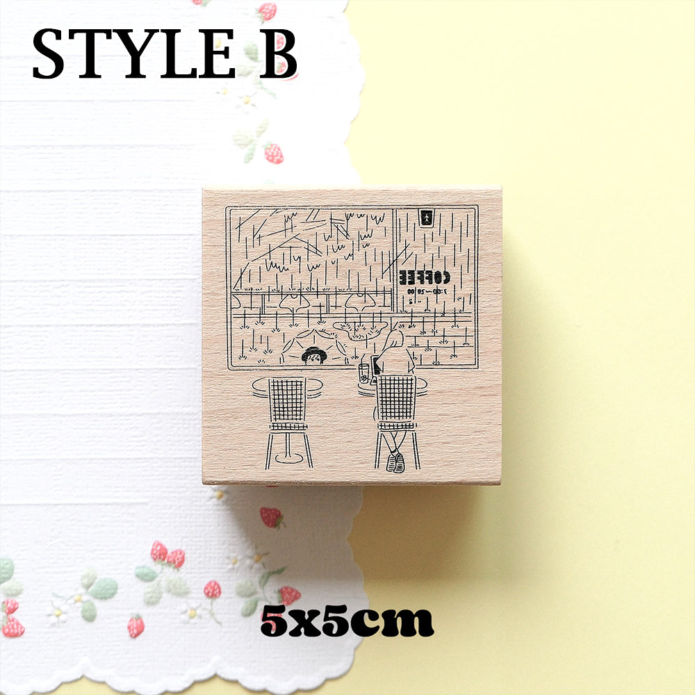 Yowoo Studio Rubber Stamp: Around Town