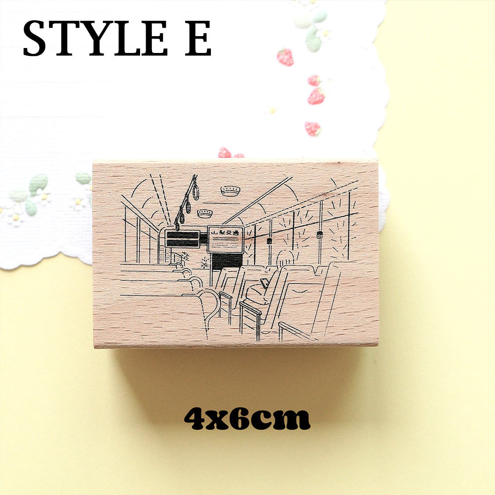 Yowoo Studio Rubber Stamp: Around Town