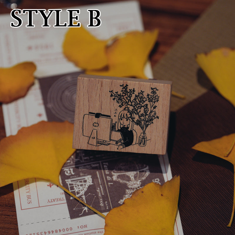 Yowoo Studio Rubber Stamp: Read and Chill