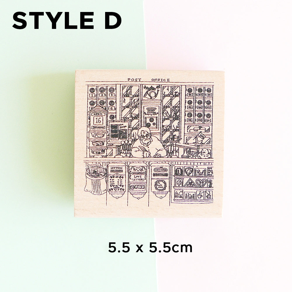 Yowoo Studio Rubber Stamp: Places I Frequent