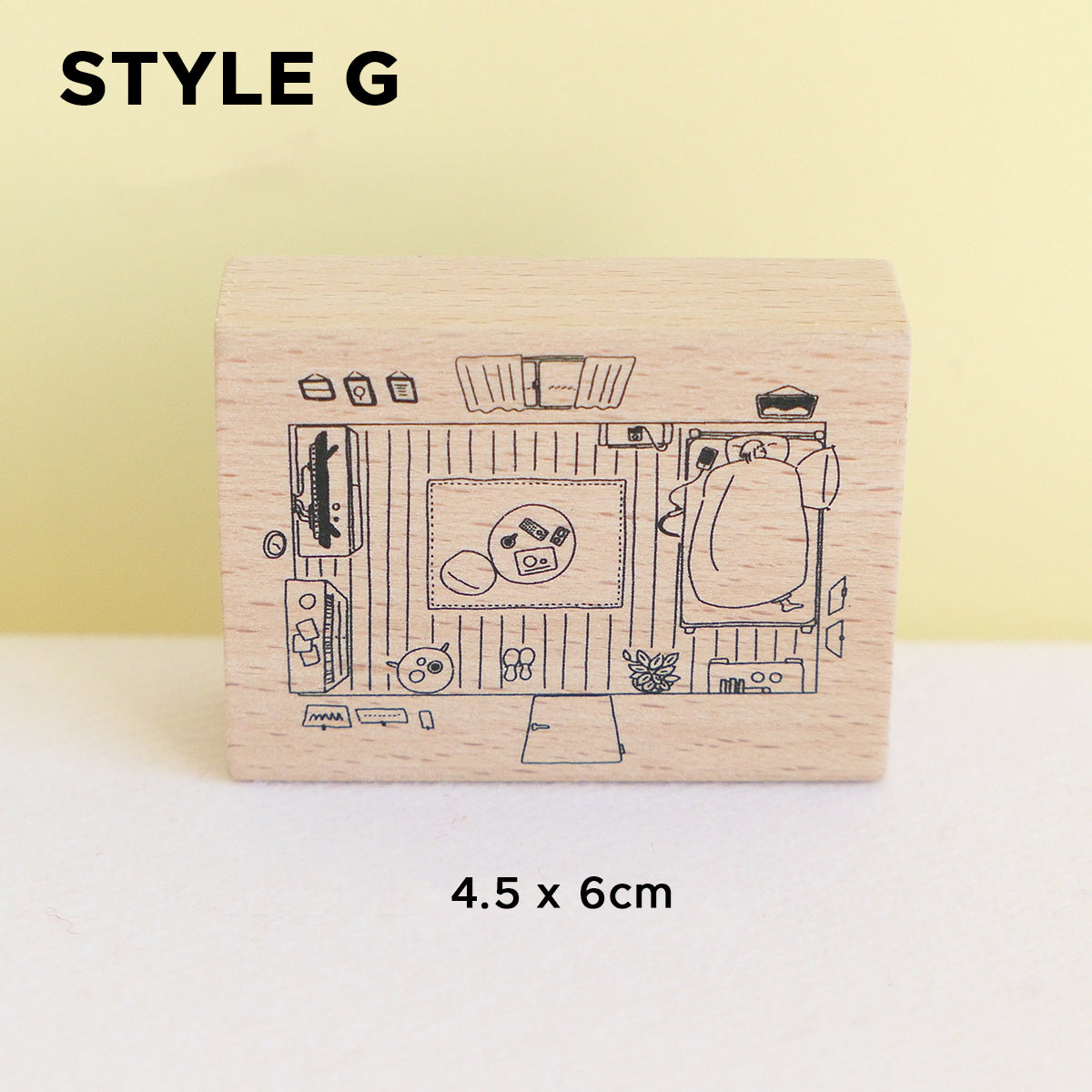 Yowoo Studio Rubber Stamp: Places I Frequent