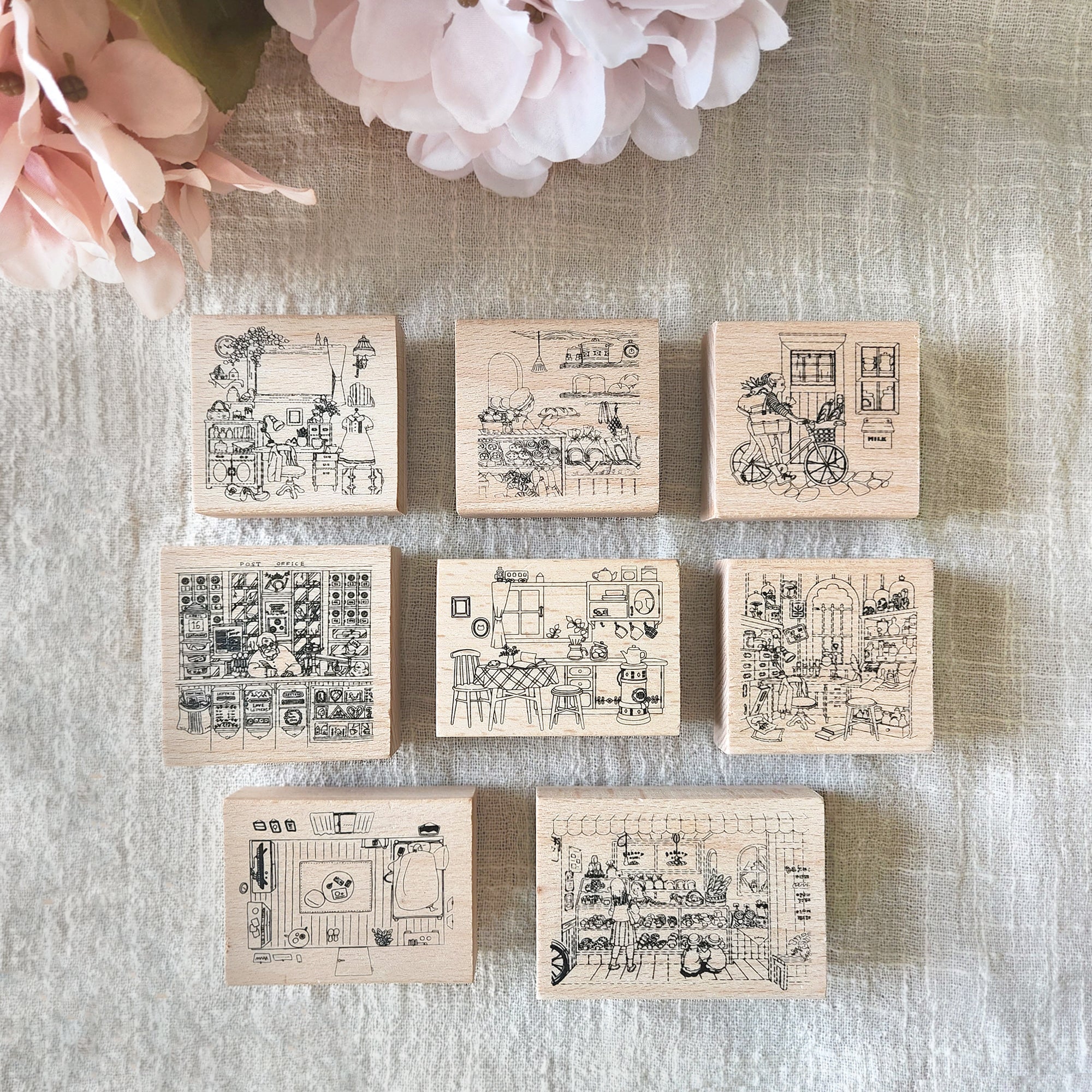Yowoo Studio Rubber Stamp: Places I Frequent
