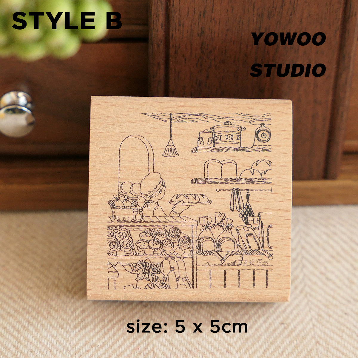 Yowoo Studio Rubber Stamp: Places I Frequent