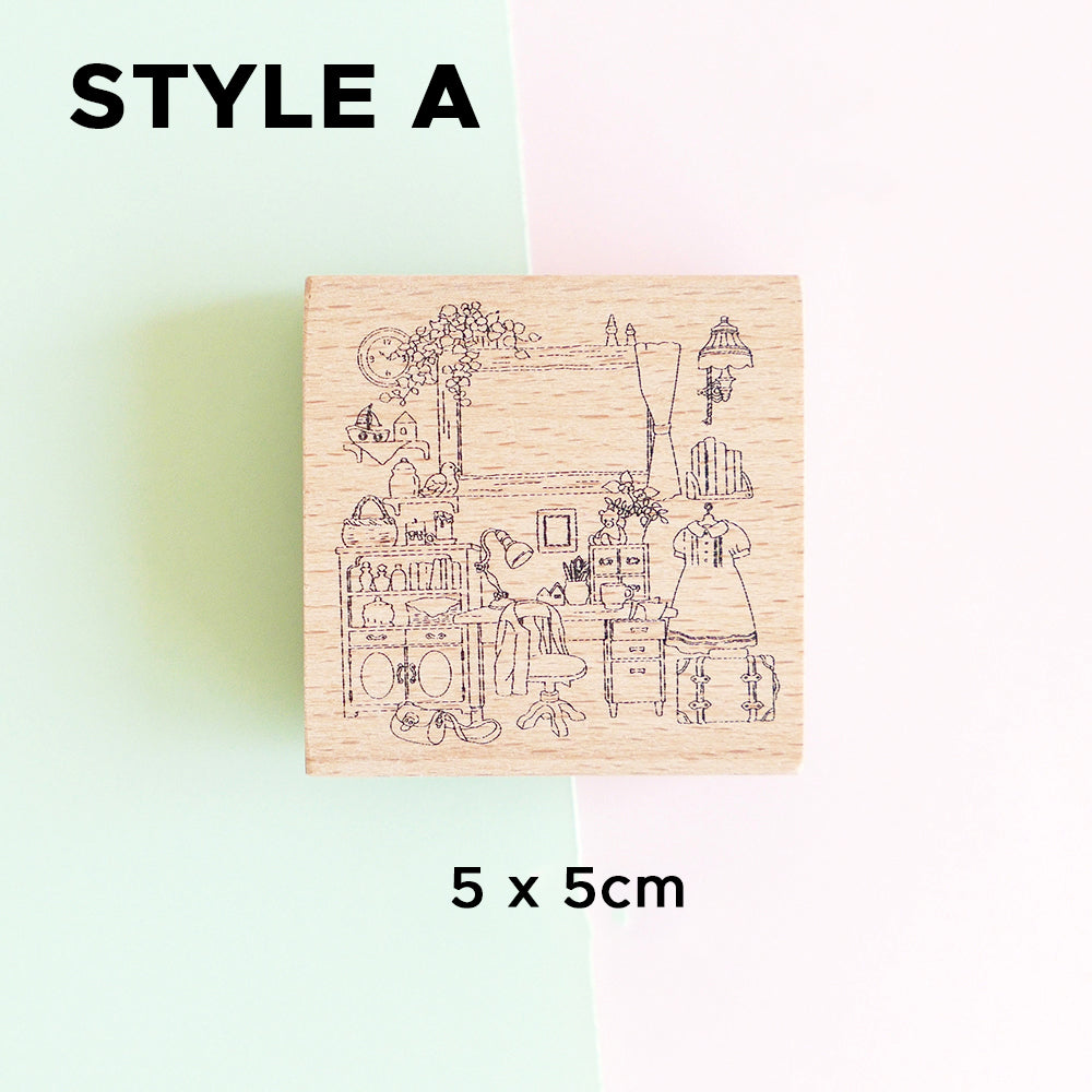 Yowoo Studio Rubber Stamp: Places I Frequent