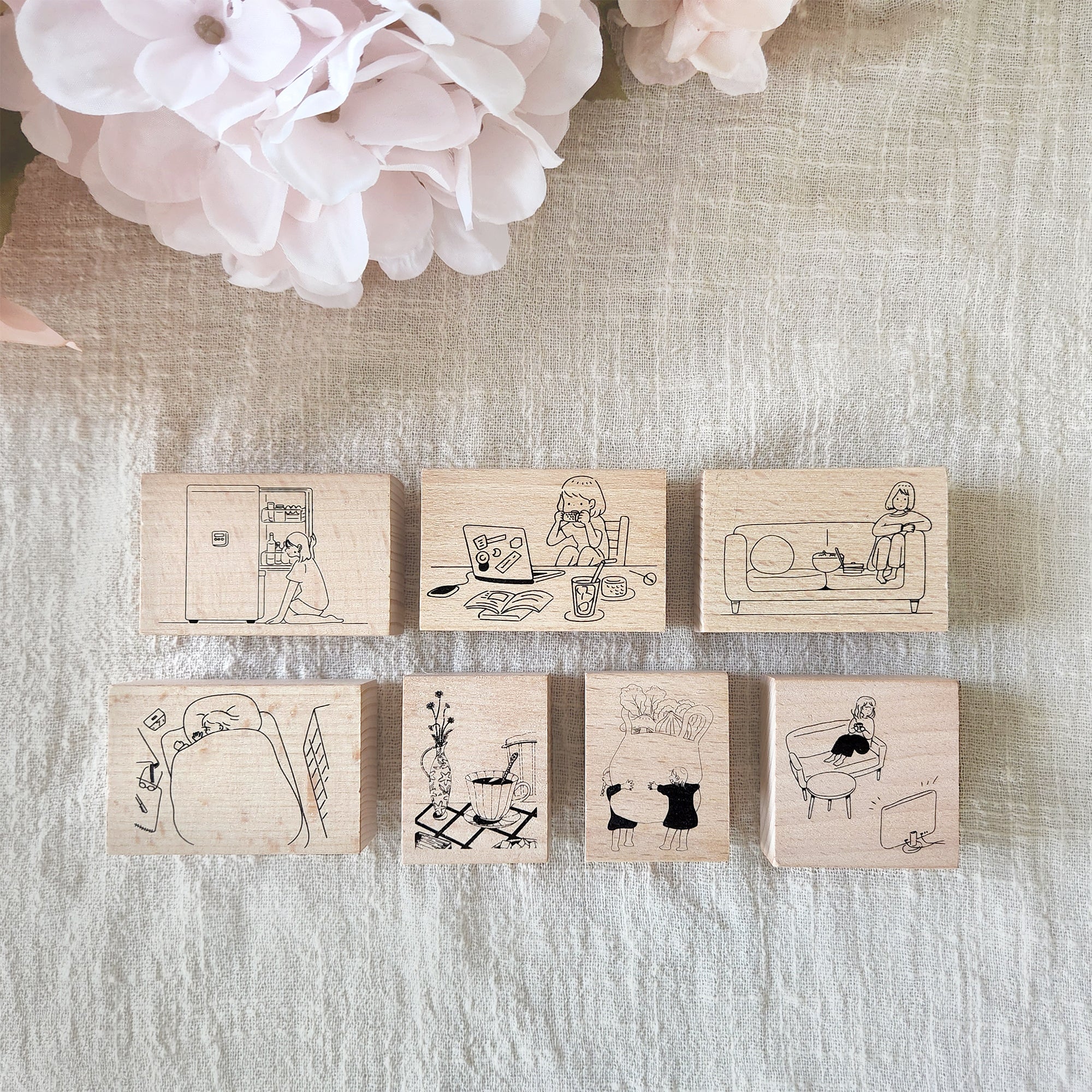 Yowoo Studio Rubber Stamp: Contemplation