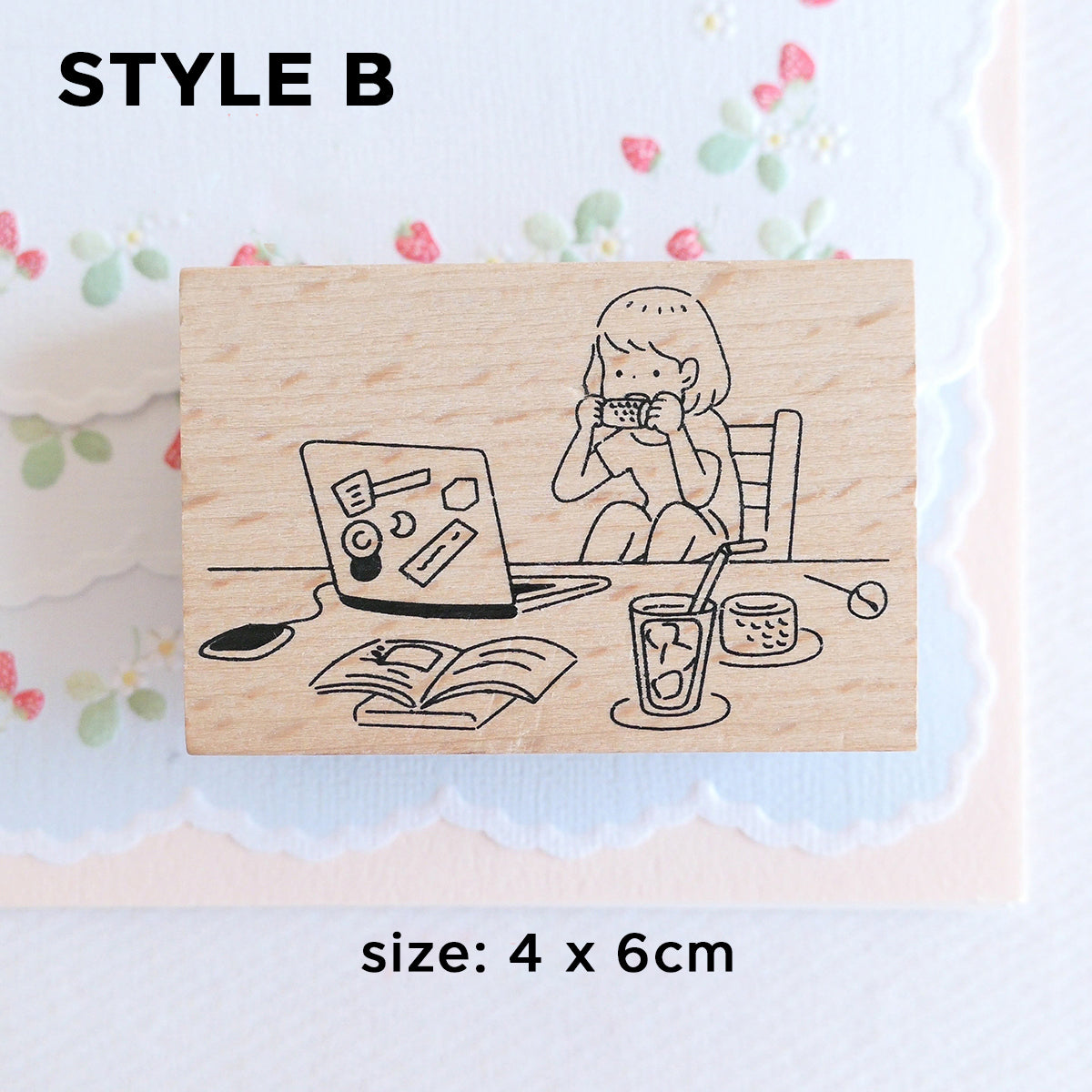 Yowoo Studio Rubber Stamp: Contemplation