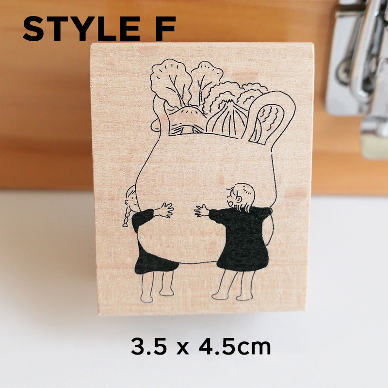 Yowoo Studio Rubber Stamp: Contemplation