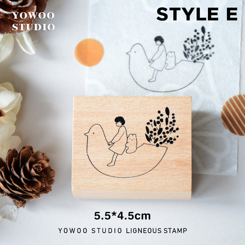 Yowoo Studio Rubber Stamp: Little Fairies