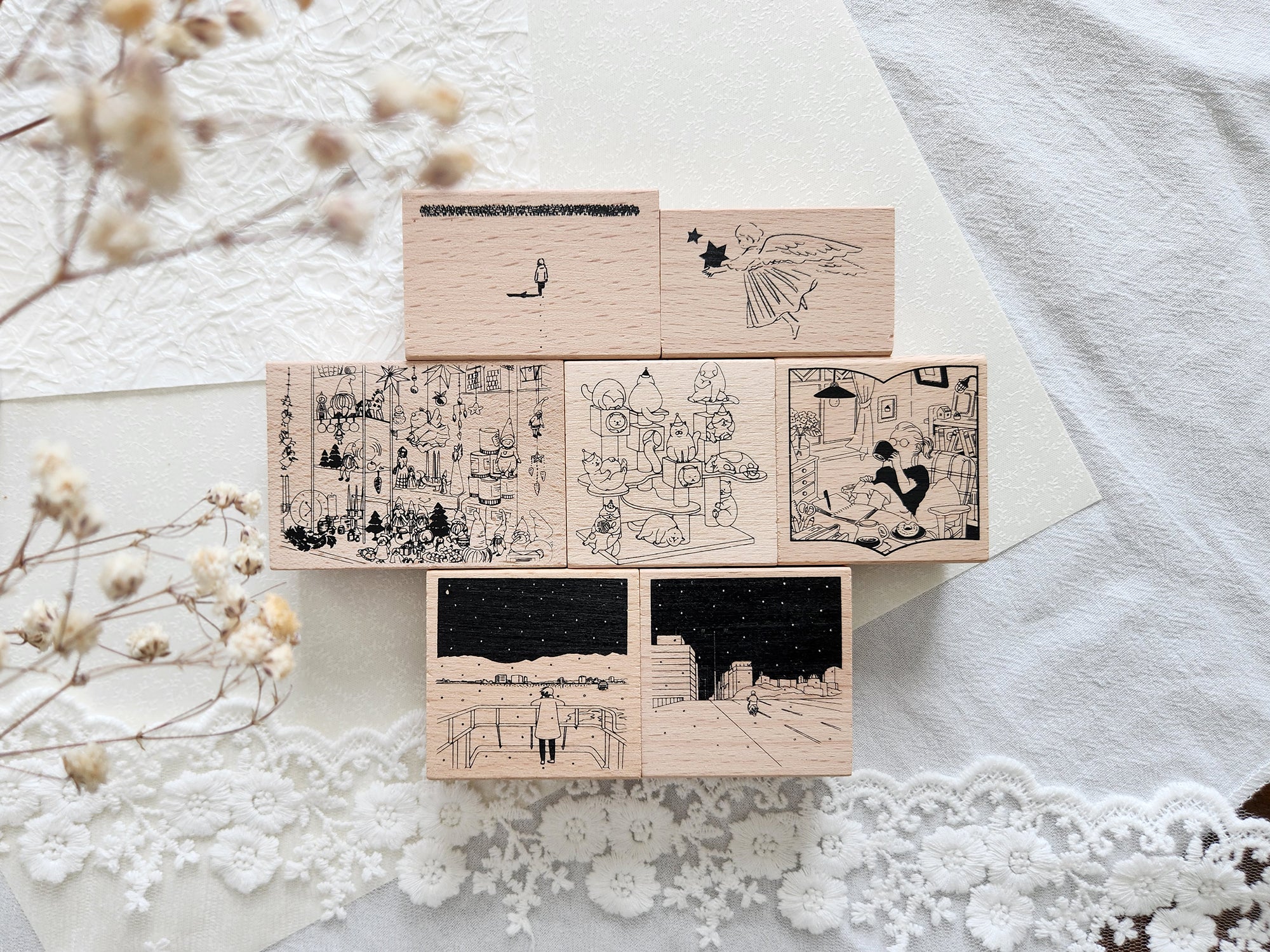 Yowoo Studio Rubber Stamp: Tranquility