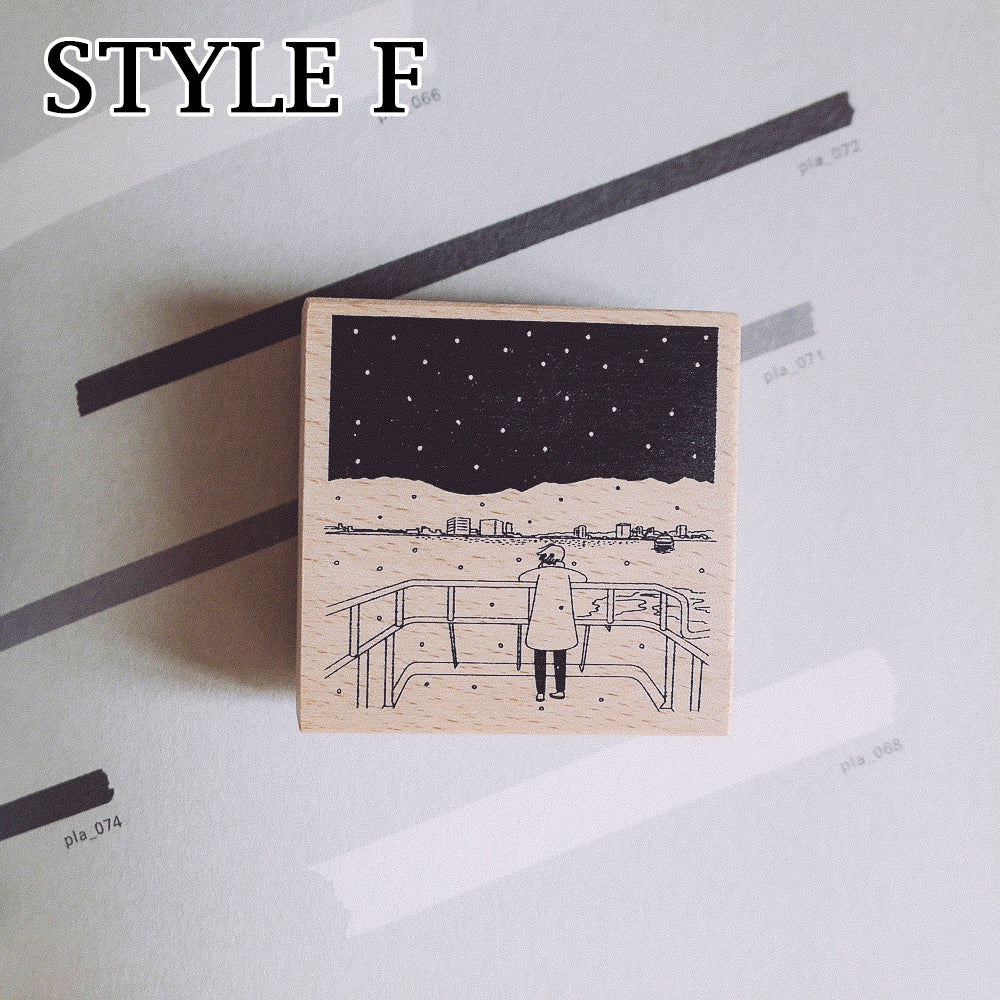 Yowoo Studio Rubber Stamp: Tranquility