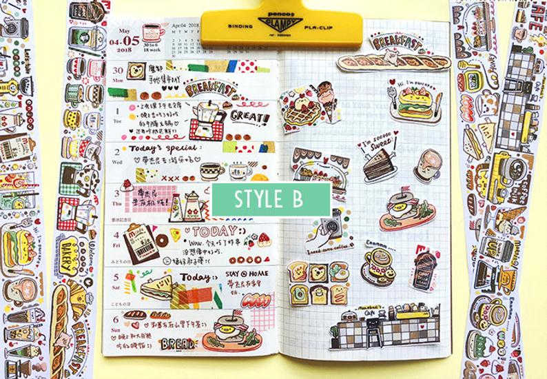 Meatball Washi Tape: Bakery Cafe