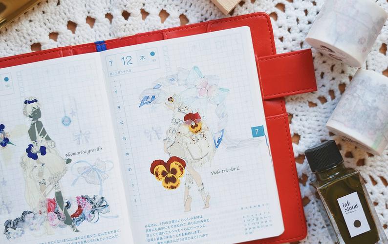Kurumi Stationery: Flower Child Washi Tape