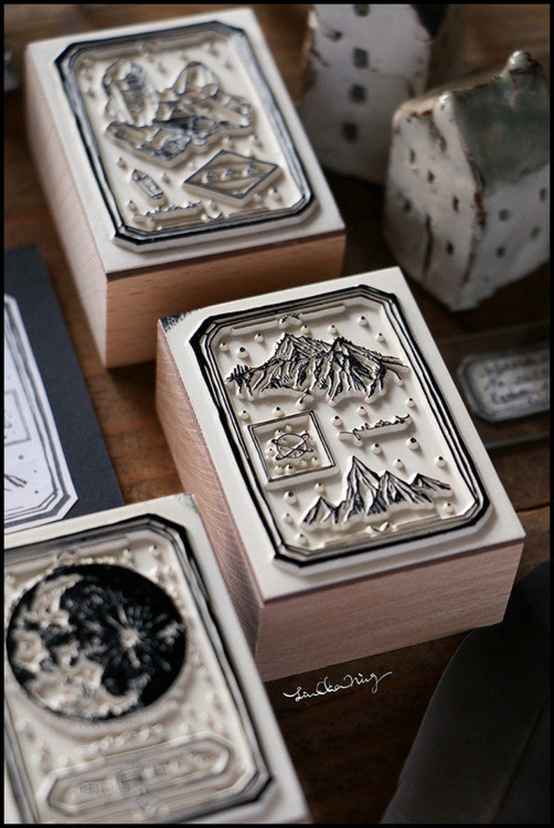 LCN Design Studio: Specimen Wooden Stamps Set