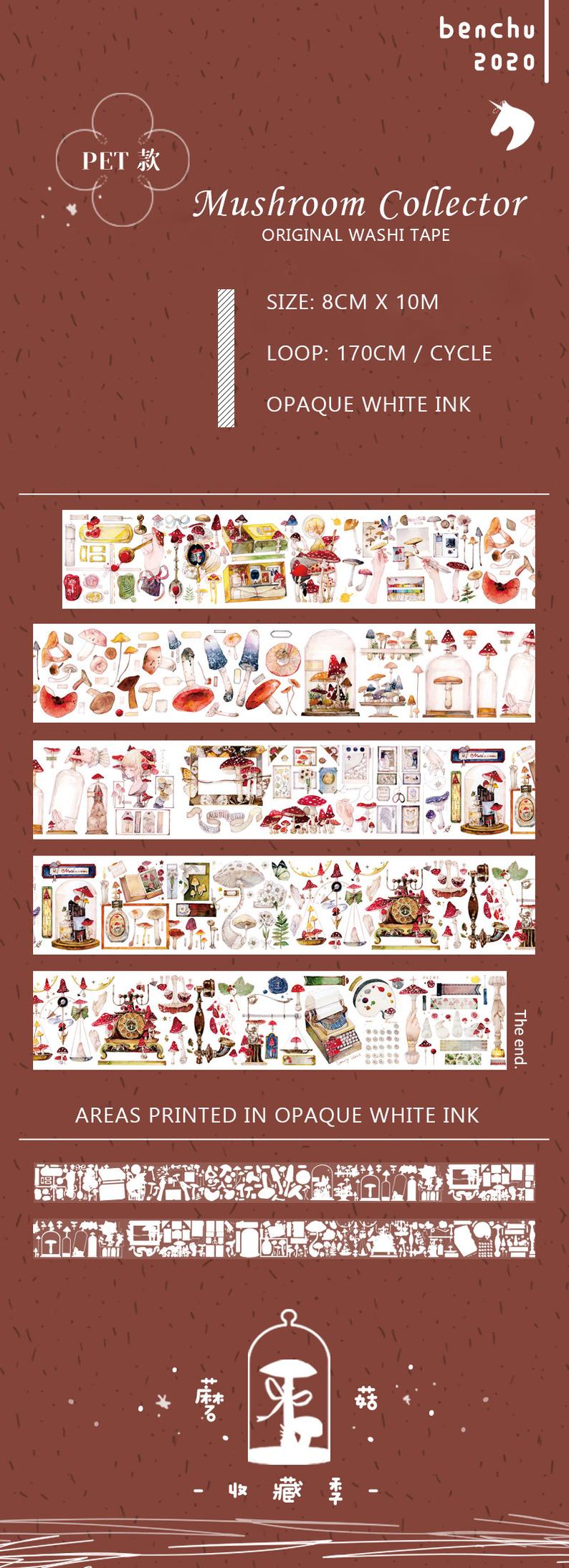Mushroom Fantasia Washi Tape