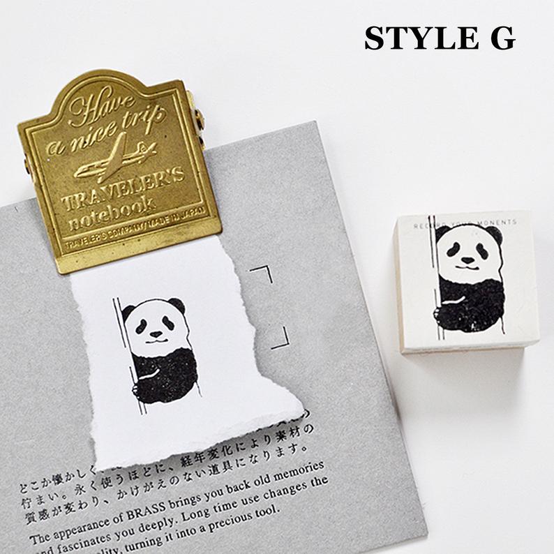 7ULY Rubber Stamp: Panda Series A