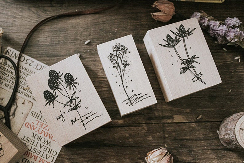 Wild Berries Wooden Stamp Set