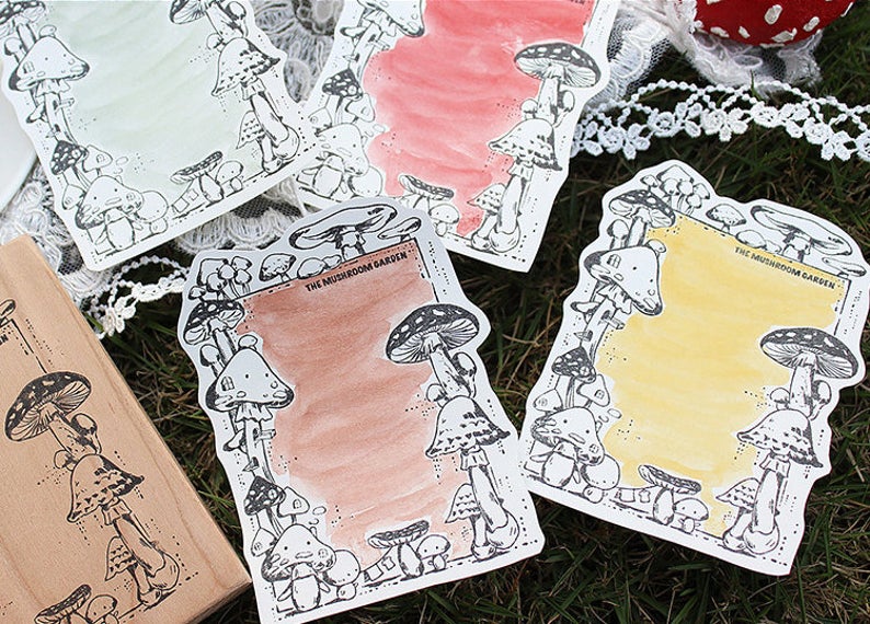 Botany Study Large Wooden Stamps