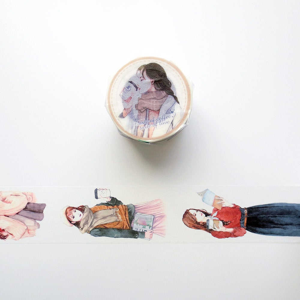 Kirara Washi Tape: Taste of Coffee Taste of Love