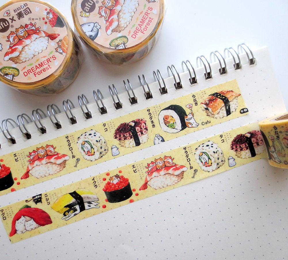 Sushi Cat Washi Tape