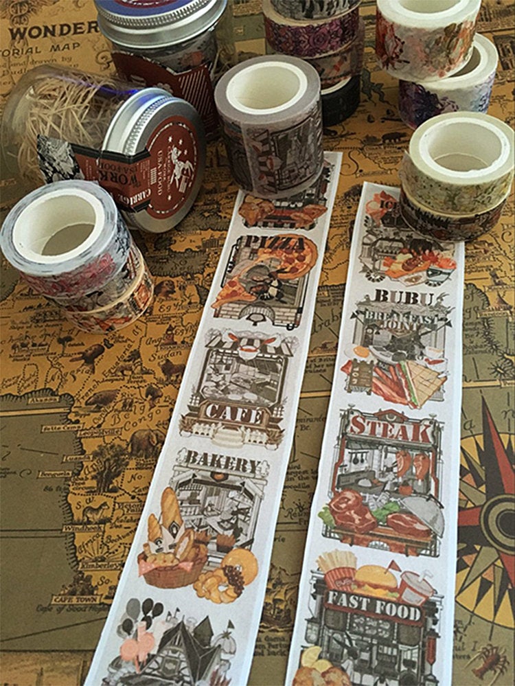 Tachibanakai Washi Tape: USA Food