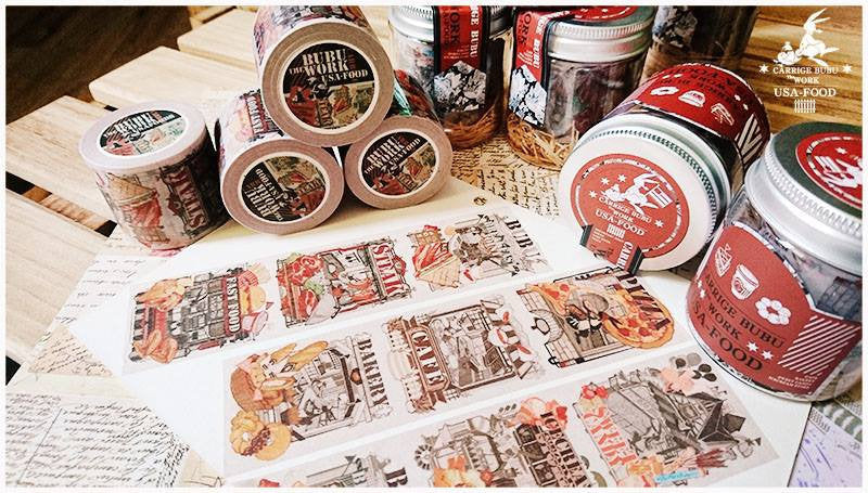 Tachibanakai Washi Tape: USA Food