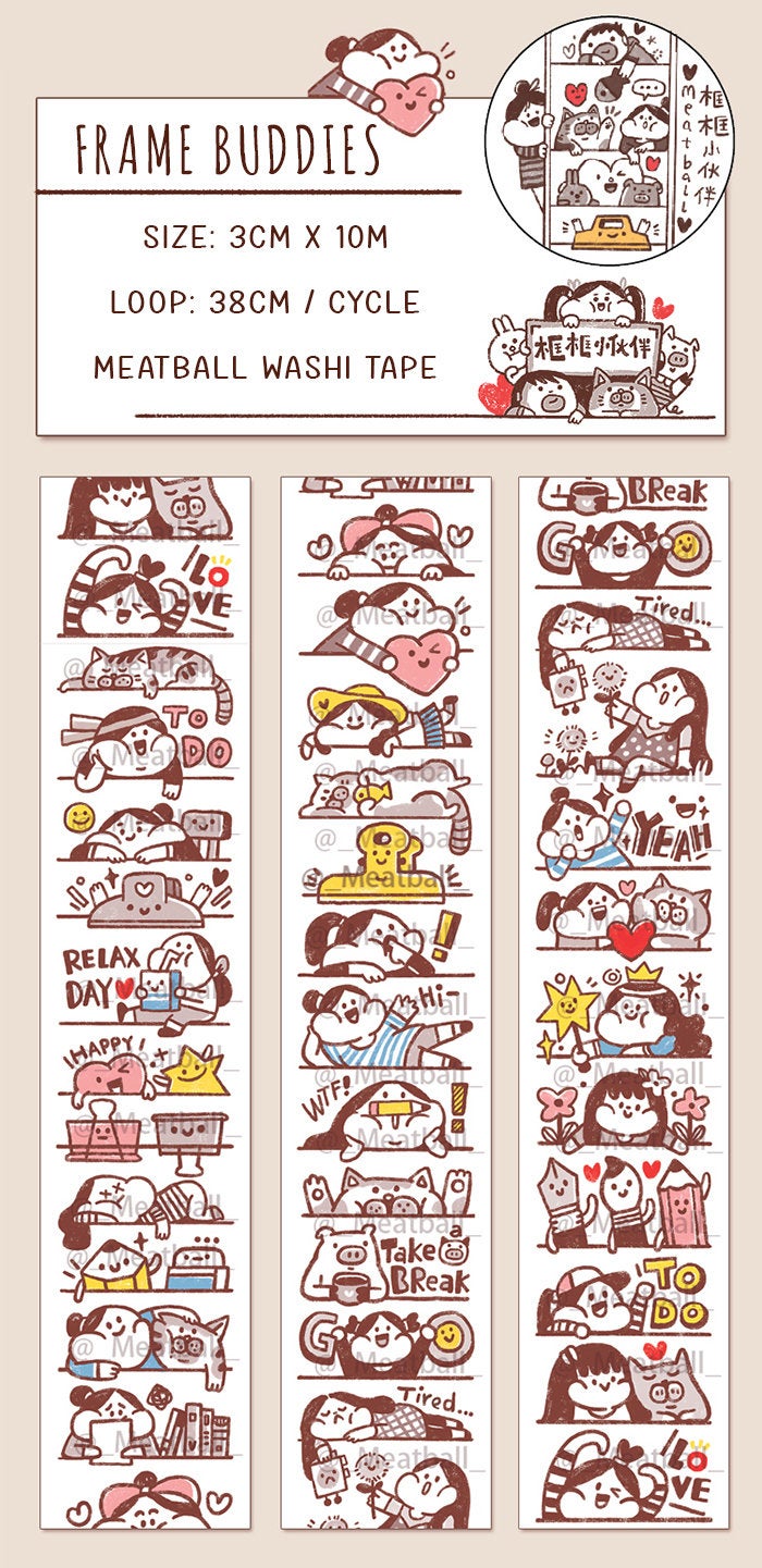 Meatball Washi Tape: Frames