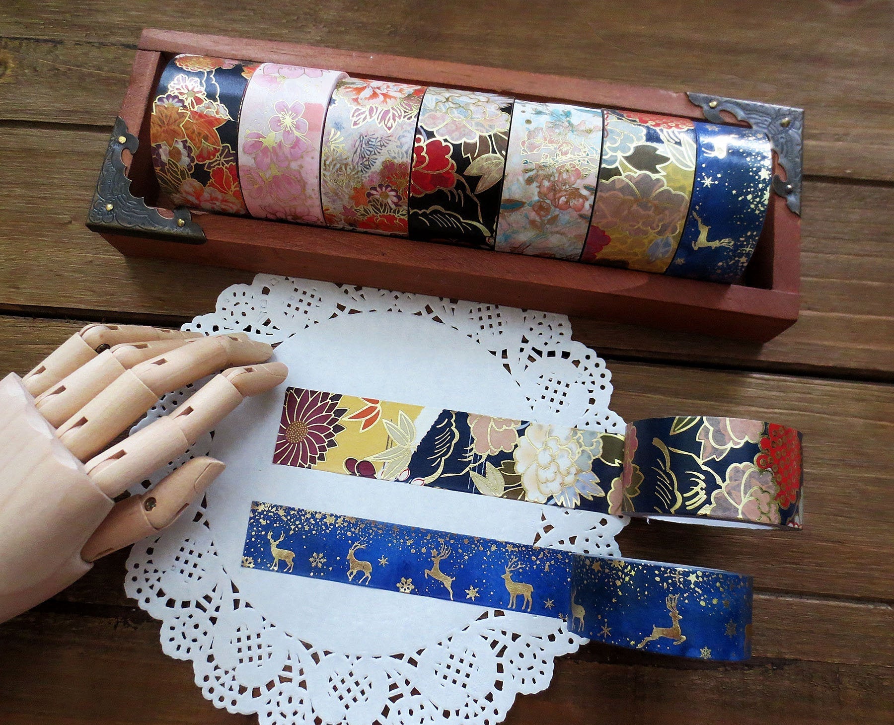 Assorted Gold and Silver Foil Washi Tapes