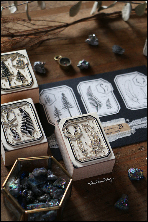 LCN Design Studio: Specimen Wooden Stamps Set