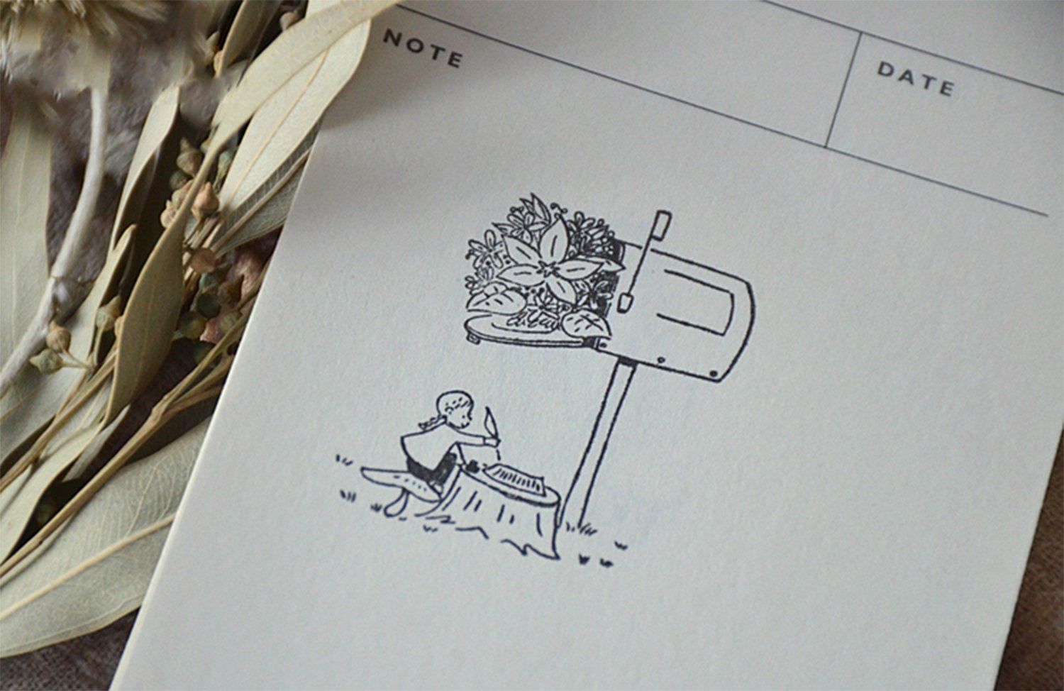 Yowoo Studio Rubber Stamp: Mailbox & Mushroom Forest